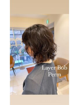 マージュ ギンザ(marju GINZA) 春オススメの緩めレイヤーボブパーマ
