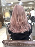 ハイトーン　ケアブリーチ　ピンク　ピンクベージュ