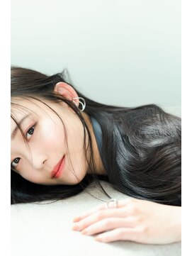 メゾンドムニ 恵比寿(Maison de MUNi) 耳掛けスタイル/小顔スタイリング/シアーカラー/グレージュ