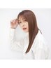 【前髪などの気になる部分のお悩み解消】部分ストレート（ブロー込）