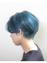 ルプラ ガーデン(le-pla garden)&nbsp;ブルー#ダブルカラー#ハンサムショート#ケアブリーチ#豊橋#豊川