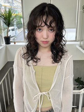 アクアオモテサンドウ(ACQUA omotesando) △大人可愛い癖毛風ウルフパーマレイヤーパーマ