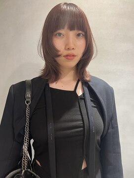 ペレ 梅田(PELE) 前髪/アンブレラカラー/こなれミディ/イメチェン/ウェーブパーマ