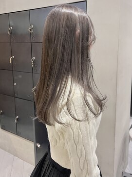 ヘアー アイス ルーチェ(HAIR ICI LUCE) 透明感カラー/寒色ミルクティーベージュ/上田