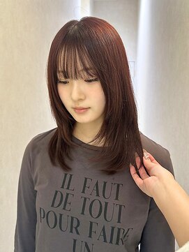 エムサロン 高崎あら町テラス店(emusalon) ［rena］韓国風レッドブラウン