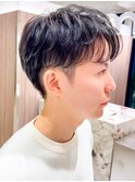 簡単スタイリングニュアンスパーマスパイキーショート