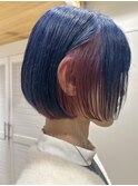 ネイビー×ピンク