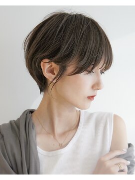 カライングドゥ(ing deux) 大人可愛い20代30代40代黒髪前下がりショートボブ丸みショート◎