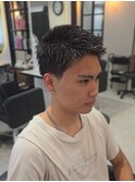 バズスパイキーショート/テーパーフェード/海外短髪