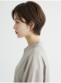 ショート/ショートボブ/耳掛けショート/くびれショート/前髪あり