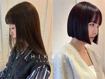 ヒカリスナカザキアンド(HIKARIS nakazaki &)の写真/【梅田/中崎町】ナチュラルなスタイルに似合う髪質改善ストレートでうねりやクセを抑えてサラサラ髪に◎