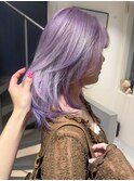 ハイトーン/ラベンダー/レイヤーカット/デザインカラー/渋谷原宿