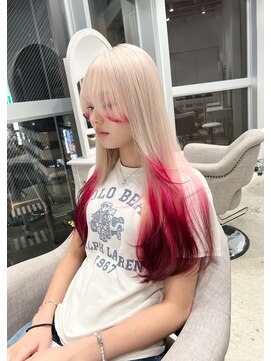 アンドソー 池袋(&so.) ハイトーンカラー/ホワイトブロンド／レイヤーカット/池袋