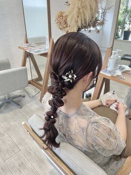 ミミフルール(mimi fleur) 編みおろしヘアアレンジ