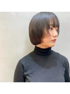 ロンドリゼル 札幌(Lond RiseL) マロンベージュ/オリーブグレー/ブリーチなし/ボブ/小顔札幌