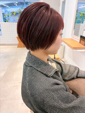 トリート 千葉店(TREAT) ショート×ピンクブラウン