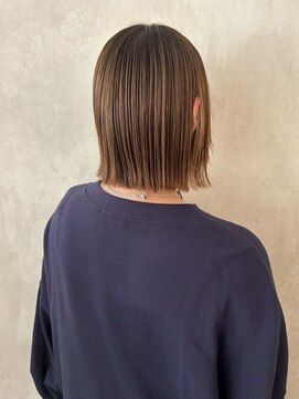 髪質改善/顔周りレイヤーカット/グレージュ[千葉/千葉駅]