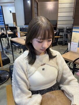 エンノア 池袋(ENNOA) 【近藤】ブリーチなしダブルカラーで作るオリーブグレージュ