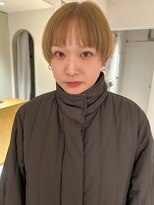 シロ(ciLo) ミルクティーベージュ×マッシュショート