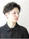 ツーブロックアップバング刈り上げショートビジネスカジュアル