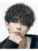 MEN’S HAIR/サーフカール/刈り上げセンターパート