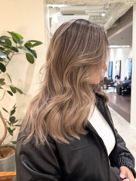 ハーパーズ 渋谷(harpers) 外人風ブロンドバレイヤージュバタフライレイヤーカット