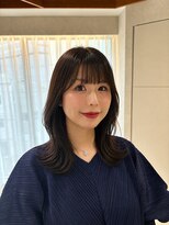 サードショップ 梅田茶屋町店(THIRD SHOP)&nbsp;ミディアムレイヤー×グレージュ