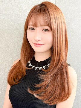 ロンドホットリップ 立川(Lond hot lip) くびれレイヤー/オリーブベージュ/顔周り/シースルー/立川