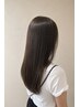 【潤いのあるツヤ髪へ】カット+ケア縮毛矯正＋Tr　￥24.000