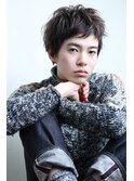 クセ毛風ショート