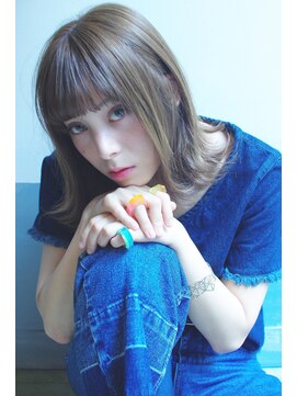 エシカ(ethica) [ethica_南船場] オリーブアッシュメルトカラー×小顔外ハネロブ