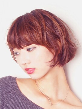 ツムグ(tsumugu) 【tsumugu寺田町】short bob + perm☆朝styling簡単☆