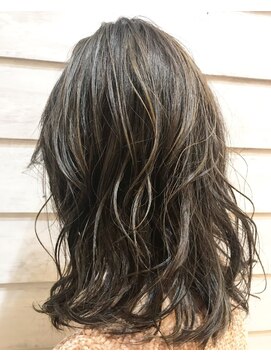 ヘアラウンジ コモレビ(hair lounge comorebi) 【エヌドットカラー】外国人風デュアルフェイスカラー