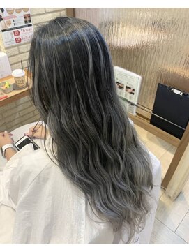 ハピネスフィール 宇治店(Happiness FEEL) バレイヤージュ グラデーション グレージュ 【happinessFEEL浦】