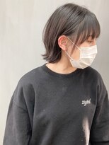 トップヘアー 本店(TOP HAIR) くびれぶつ切り外ハネボブ _ フェザーバング/ダークベージュ