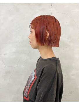 エンドリンク(endlink) アプリコットオレンジ×ミニボブ