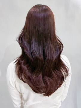 アイティーバイアルバム 下北沢店(IT by ALBUM) レッドブラウン_外ハネボブセクションカラー_ba393211