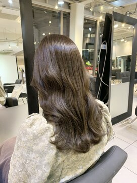 アクアオモテサンドウ(ACQUA omotesando) ◇ブリーチ無しで透明感♪オリーブベージュ!