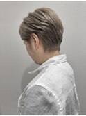 グレーベージュ 白髪ぼかしハイライト グレージュカラー