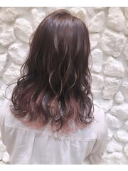 #インナーカラー#ピンクカラー#パーマ#髪質改善