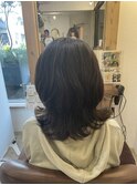 ウルフカット×濡れ感仕上げ