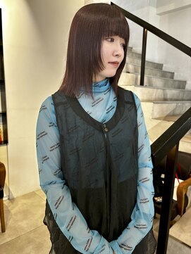 ゼスト パーク(ZEST PARK) 姫カット ボルドーカラー 前髪 吉祥寺 学割U24《宮坂》