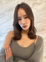 簡単スタイリングヘアセンターパートゆるふわロングハイレイヤー