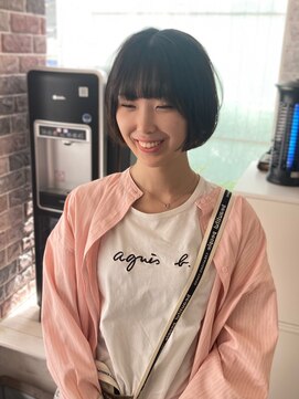 ヘアー アレス(hair ales) 縮毛矯正　ストレート　顔まわりカット　小顔カット　前上がり