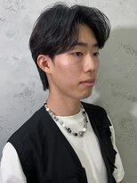 【石山】センターパート襟足刈り上げなし