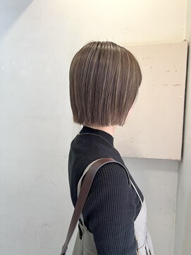 キャンバス バイ ネオリーブ 横浜西口(Canvas by neo.) 切りっぱなしボブ　ぱつっとボブ　ハイライト　ワンレン
