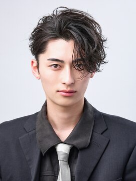 オーシャントーキョー(OCEAN TOKYO) 【かき上げパーマヘア】波巻きパーマビジネスヘア