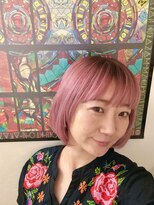 ロック フィールド&nbsp;ピンクちょっとだけバレイヤージュボブ