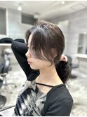 20代30代顔まわりカット　小顔カット　韓国ヘア　レイヤーカット