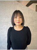 【石塚スタイル】切りっぱなしボブ×姫カットレイヤー